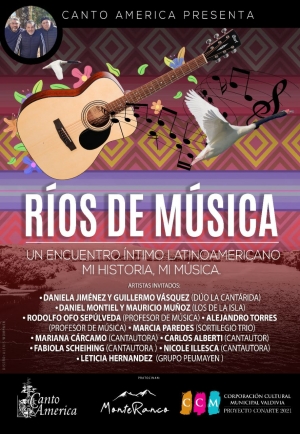 Capítulos de “Ríos de Música: Un Encuentro Íntimo Latinoamericano” serán compartidos por todos los canales de Radio UACh